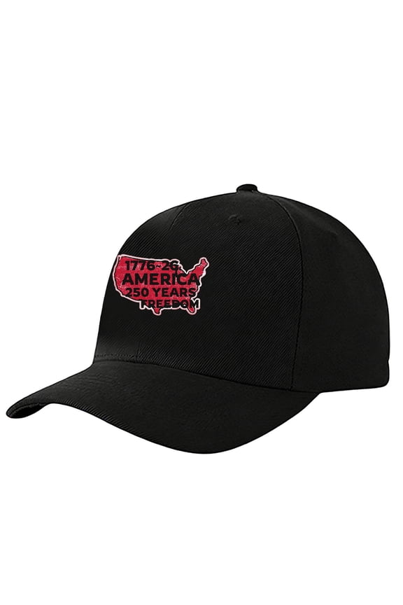 USA 250th Anniversary Commemorative Hat USA Patriotic Baseball Cap Map Flag Embroidered Baseball Hats 250 Year Anniversary