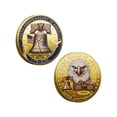 thumbnail image 1 of USA 250th Anniversary Commemorative Keepsake, 1776-2026 Patriotic Decorative Figurine Ornaments, Retro Historical Souvenir Gift for 4th of July, Home & Showcase Display，1.6In(3D-Relief), 1 of 6