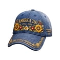 thumbnail image 1 of USA 250th Anniversary Distressed Casual Cap,Patriotic Theme 1776-2026 Commemorative Cap,Retro American Tribute Hat Gift Honoring Patriots & Veterans H One Size, 1 of 5