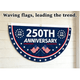 thumbnail image 1 of USA 250th Anniversary Flag Bunting, 1.5 x 3 FT American Patriotic Banner 1776-2026 Party Decorations 250 Year 4th of July , Indoor Outdoor Hanging Decor, American Independence Decor, 1 of 5
