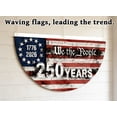thumbnail image 1 of USA 250th Anniversary Flag Bunting, 1.5 x 3 FT American Patriotic Banner 1776-2026 Party Decorations 250 Year 4th of July , Indoor Outdoor Hanging Decor, American Independence Decor, 1 of 5