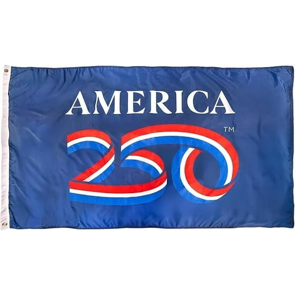 USA 250th Anniversary Garden Banner 2ft x 3ft Flag | USA-Made Nyl-Glo Nylon Outdoor Flag | Durable Canvas Header and Brass Grommets | UV Resistant Colors | Special Edition 250 Celebration Flag