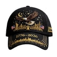 thumbnail image 1 of USA 250th Anniversary Hat, 1776-2026 Patriotic America Baseball Cap, Bald Eagle & Liberty Design, Adjustable Dad Hat for Men & Women, 1 of 7
