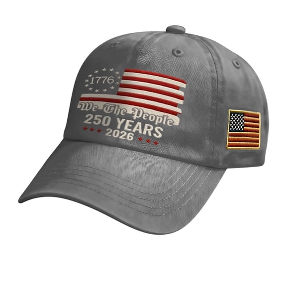 USA 250th Anniversary Hat 1776–2026 – Patriotic American Baseball Cap Adjustable Retro Embroidered Independence Day Cap for July 4th Festival Collectible Gift