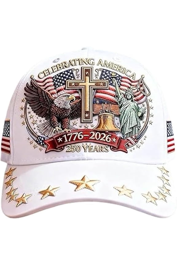 USA 250th Anniversary Hat 1776-2026 - Patriotic Embroidered Baseball Cap for Men & Women, Vintage Adjustable Cap for 4th of July, Veterans, Independence Day Gifts
