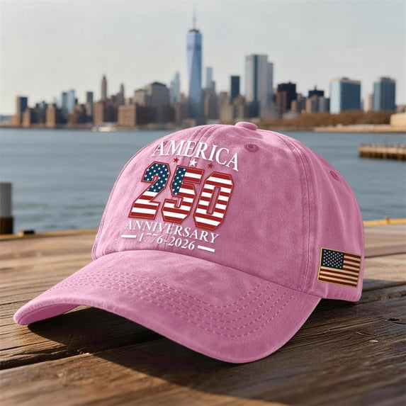 USA 250th Anniversary Hat 1776–2026 Patriotic Embroidered Flag Map Baseball Cap Unisex