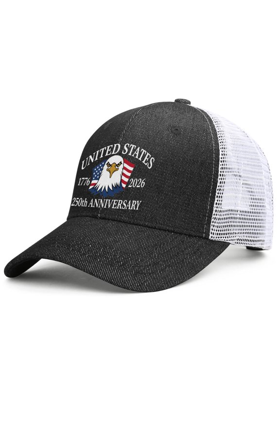 USA 250th Anniversary Hat Commemorative Coin 1776-2026,Distressed Patriotic Baseball Cap