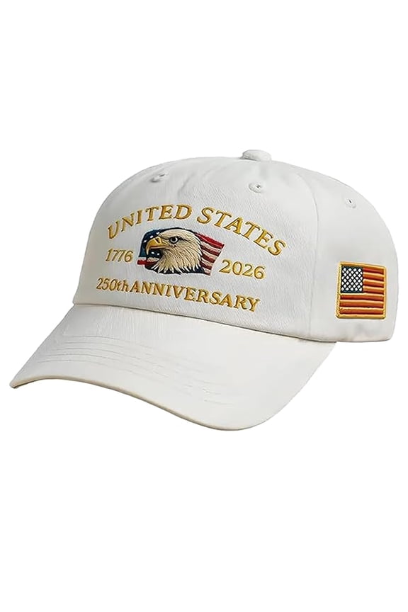 USA 250th Anniversary Hat - Retro Baseball Cap, Adjustable Unisex Dad Hat for Men & Women, Patriotic Fourth of July Gift