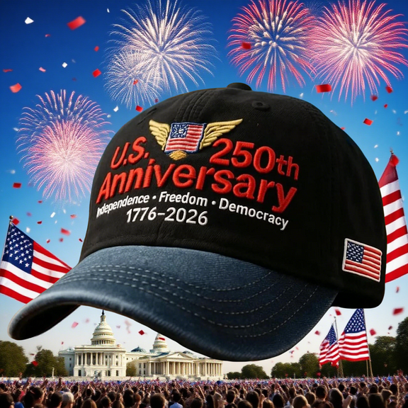 USA 250th Anniversary Hat, Retro Washed Baseball Cap, Adjustable Fit, Patriotic U.S. Tribute Hat, Army Edition, Celebrate 250 Years of Freedom, Gray