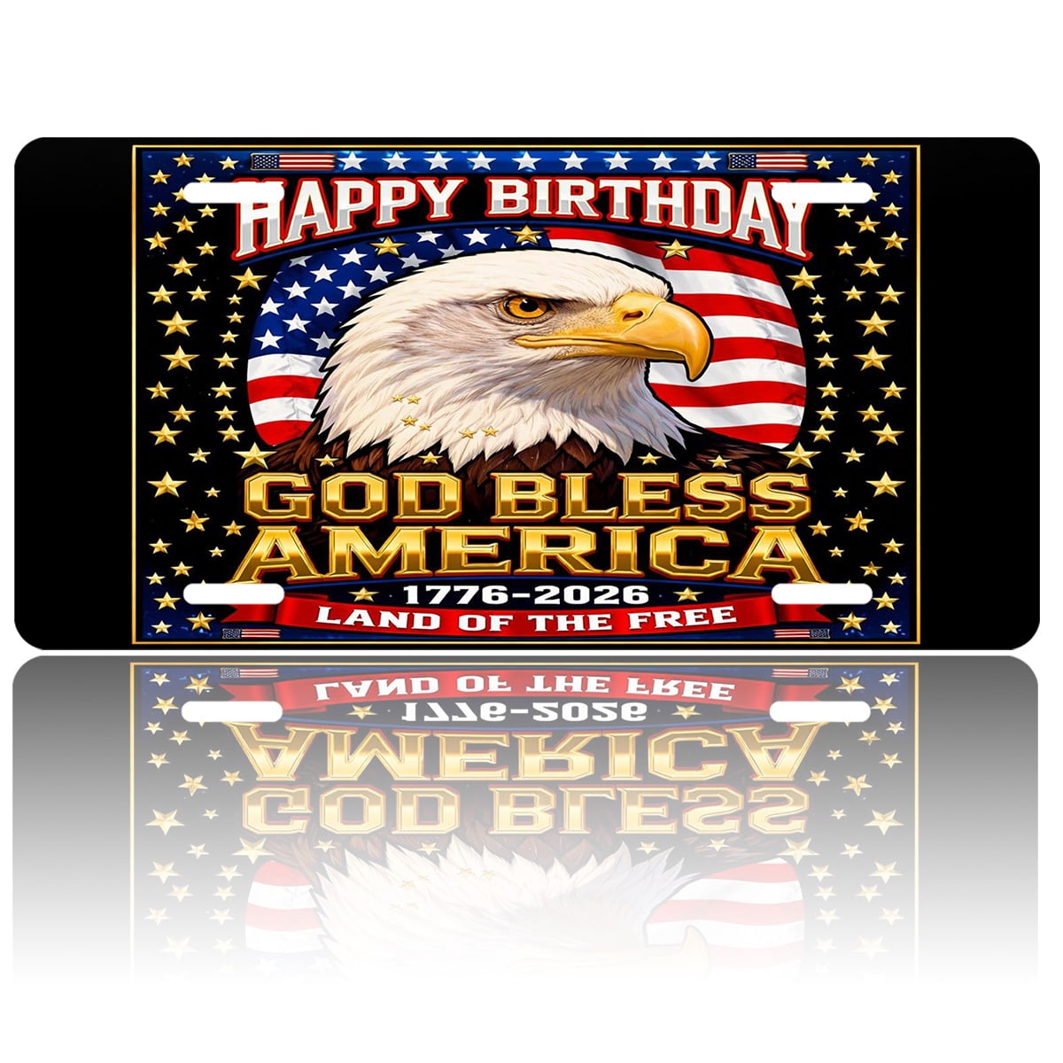 USA 250th Anniversary License Plate, 1776-2026 Patriotic License