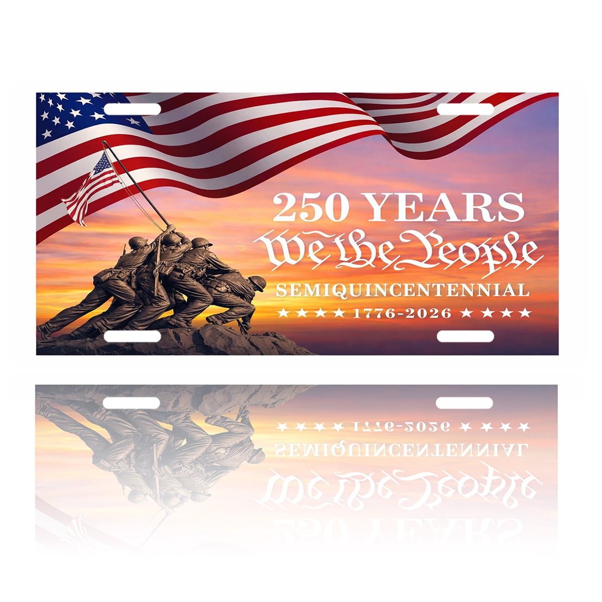 USA 250th Anniversary License Plate, 1776-2026 Patriotic License
