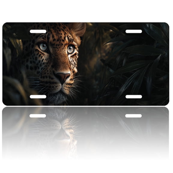 USA 250th Anniversary License Plate, Personalized Hidden Jungle Car Front License Plate Cover, Car Decor Accessory Stainless Aluminum Metal Rust-Proof Car Plate Novelty Vanity Tag 6 X 12 Inch