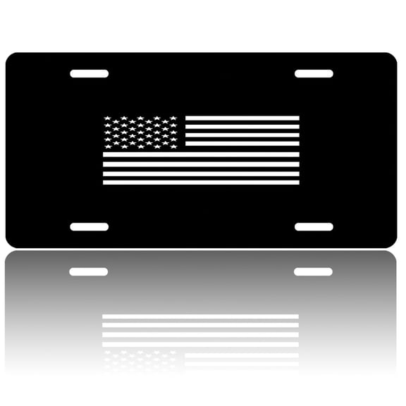 USA 250th Anniversary License Plate, Personalized Negative American Car Front License Plate Cover, Car Decor Accessory Stainless Aluminum Metal Rust-Proof Car Plate Novelty Vanity Tag 6 X 12 Inch