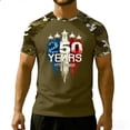 thumbnail image 1 of USA 250th Anniversary Men's Patriotic 250 Years 1776-2026 Independence Day Graphic Shirt, 1 of 5