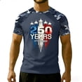 thumbnail image 1 of USA 250th Anniversary Men's Patriotic 250 Years 1776-2026 Independence Day Graphic Shirt, 1 of 5