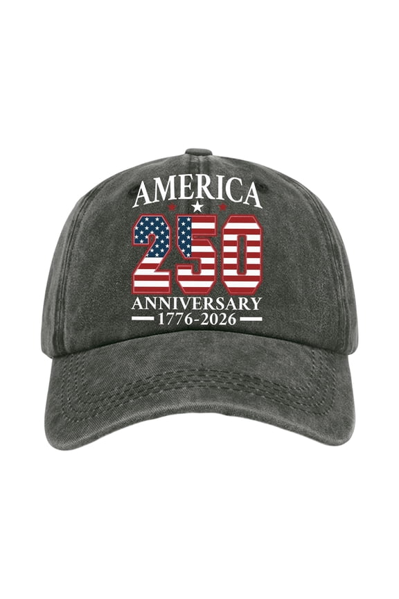 USA 250th Anniversary Merchandise Cap Independence Day American Flag Hat 1776-2026 Adjustable Washed Cap Gift for Veterans History Buffs,Camouflage Green