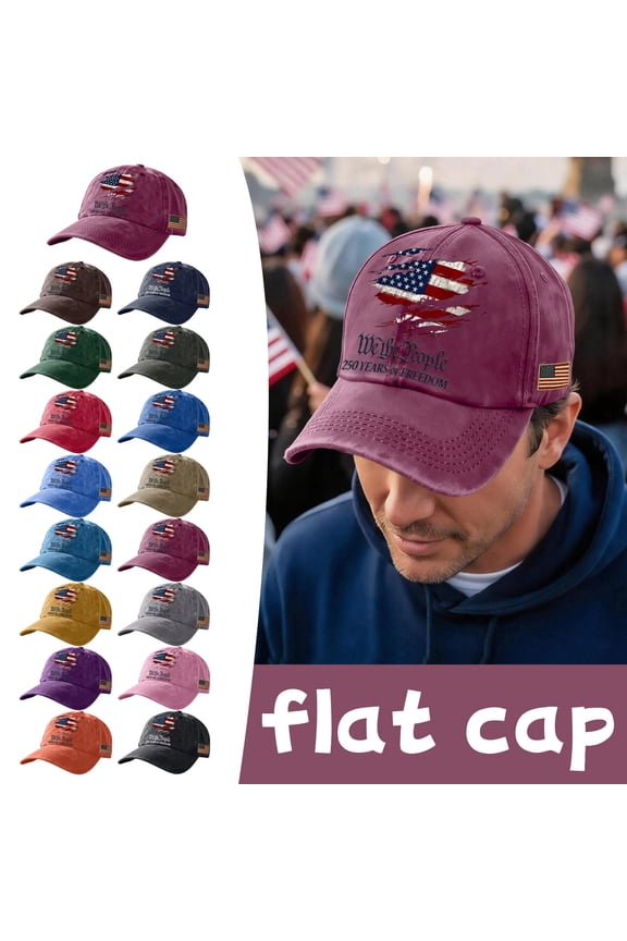 USA 250th Anniversary Merchandise Cap Independence Day American Flag Hat 1776-2026 Adjustable Washed Cap Gift for Veterans History Buffs,Pink