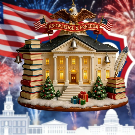 USA 250th Anniversary Merchandise, Eagle & 250 Emblem Patriotic Print Acrylic Decor Patriot Collectors’ Souvenir for Anniversary Celebrations