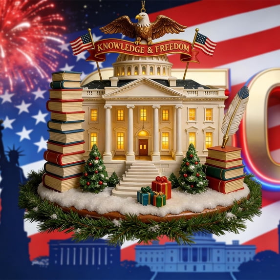 USA 250th Anniversary Merchandise, Eagle & 250 Emblem Patriotic Print Acrylic Decor Patriot Collectors’ Souvenir for Anniversary Celebrations