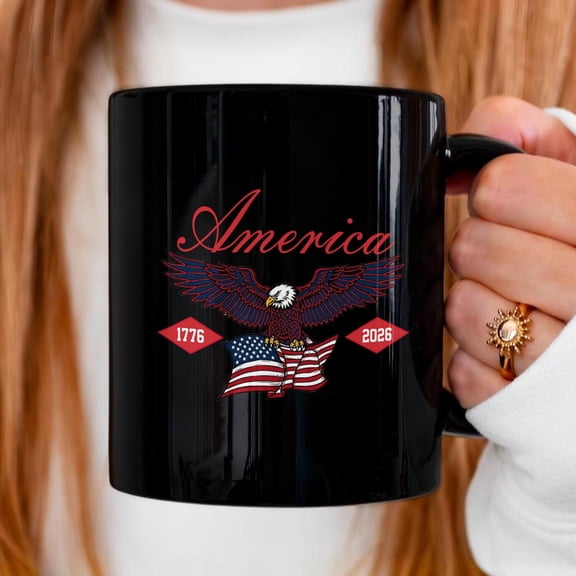 USA 250th Anniversary Mug, 250 Years of Freedom 1776-2026, Semiquincentennial Patriotic Gift, Retro Fourth of July Commemorative Cup