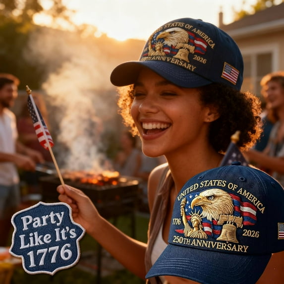 USA 250th Anniversary Retro Adjustable Patriotic Cap, Commemorative Baseball Hat for Men & Women, Celebrate 250 Years of Liberty and Unity, Featuring Bold Eagle Design
