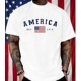 thumbnail image 1 of USA 250th Anniversary Shirt, 1776 2026 Patriotic Tee, United States Bicentennial Shirt, American Flag Shirt for Men July 4th Gift, 1 of 3