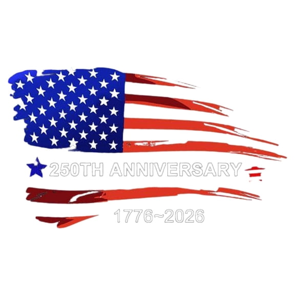 USA 250th Anniversary Stickers, Patriotic Decals 1776-2026, American Flag Bumper Sticker for Car Truck Window Laptop Water Bottle, 250 Years of Freedom