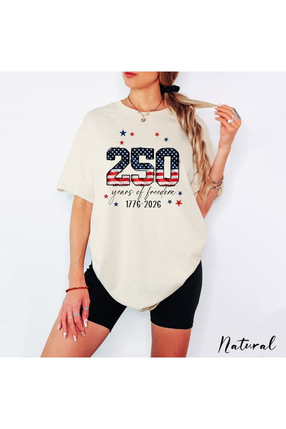 USA 250th Anniversary T-Shirt, Patriotic 4th of July Tee, 1776-2026 Independence Day Graphic Shirt