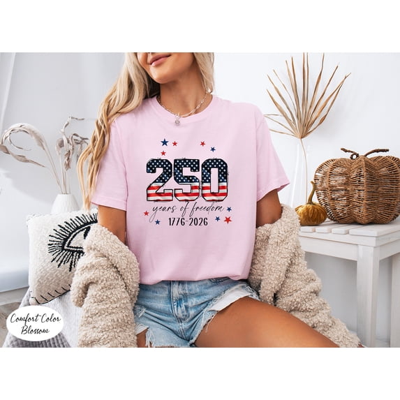 USA 250th Anniversary T-Shirt, Patriotic 4th of July Tee, 1776-2026 Independence Day Graphic Shirt