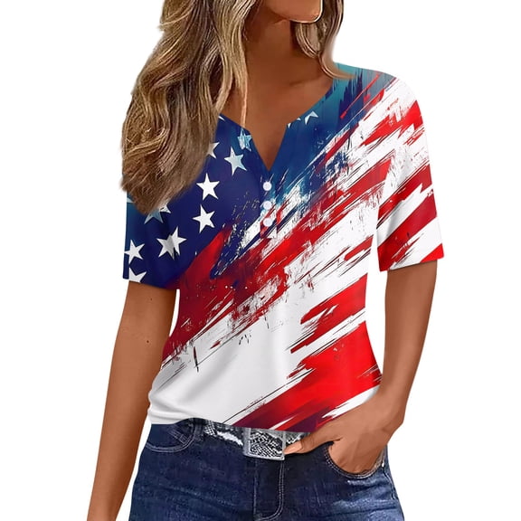 USA 250th Anniversary T Shirts for Celebrate Anniversary of America Patriotic Veteran Tee America 250 Merchandise Short-Sleeved Top for Woman