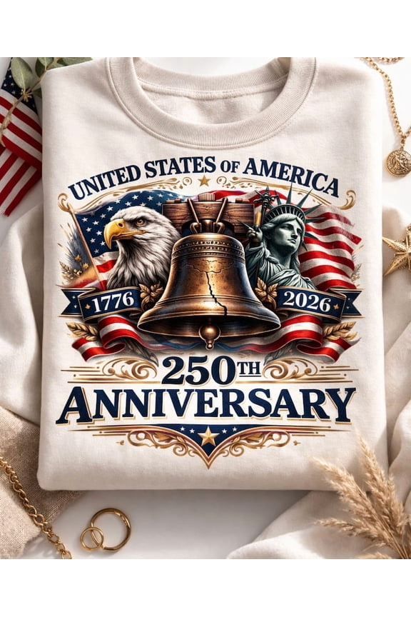 USA 250th Anniversary Tshirt, America 1776-2026 Patriotic Eagle Liberty Bell, United States 250 Years Tee, 4th of July Gift