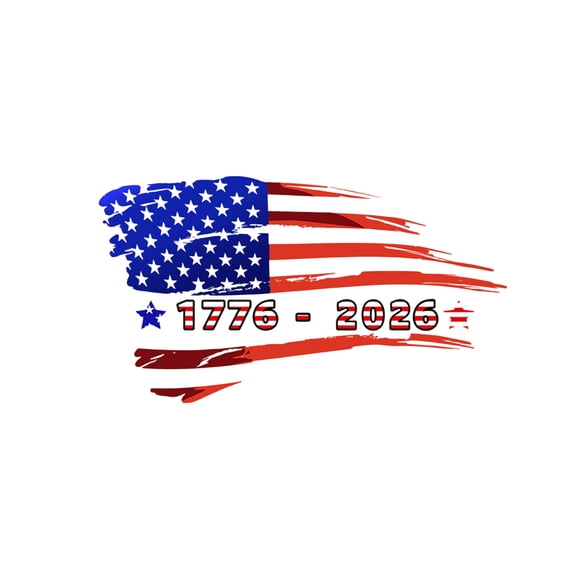 USA 250th Anniversary Vinyl Car Decal, Patriotic Bumper Sticker, Waterproof 250 Years Independence Decal for Car Window