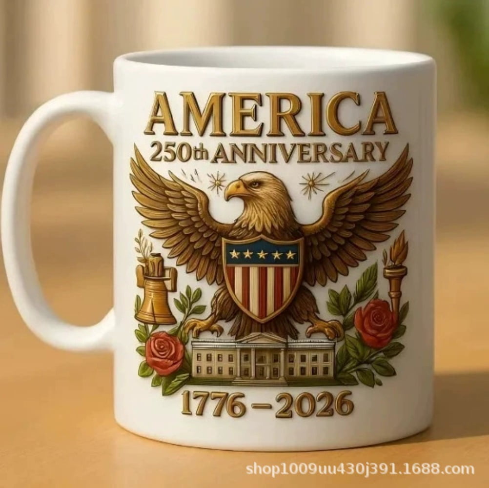 USA 250th Commemorative Mug 1776-2026, U.S.A. Coffee Milk Mugs with ...