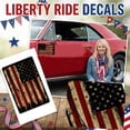 thumbnail image 1 of USA 250th Vintage American Flag Magnetic Car Decals, Weatherproof Retro USA Flag Magnets for Trucks, SUV, Vans and Motorcycles, Multiple Sizes (Small), 1 of 7