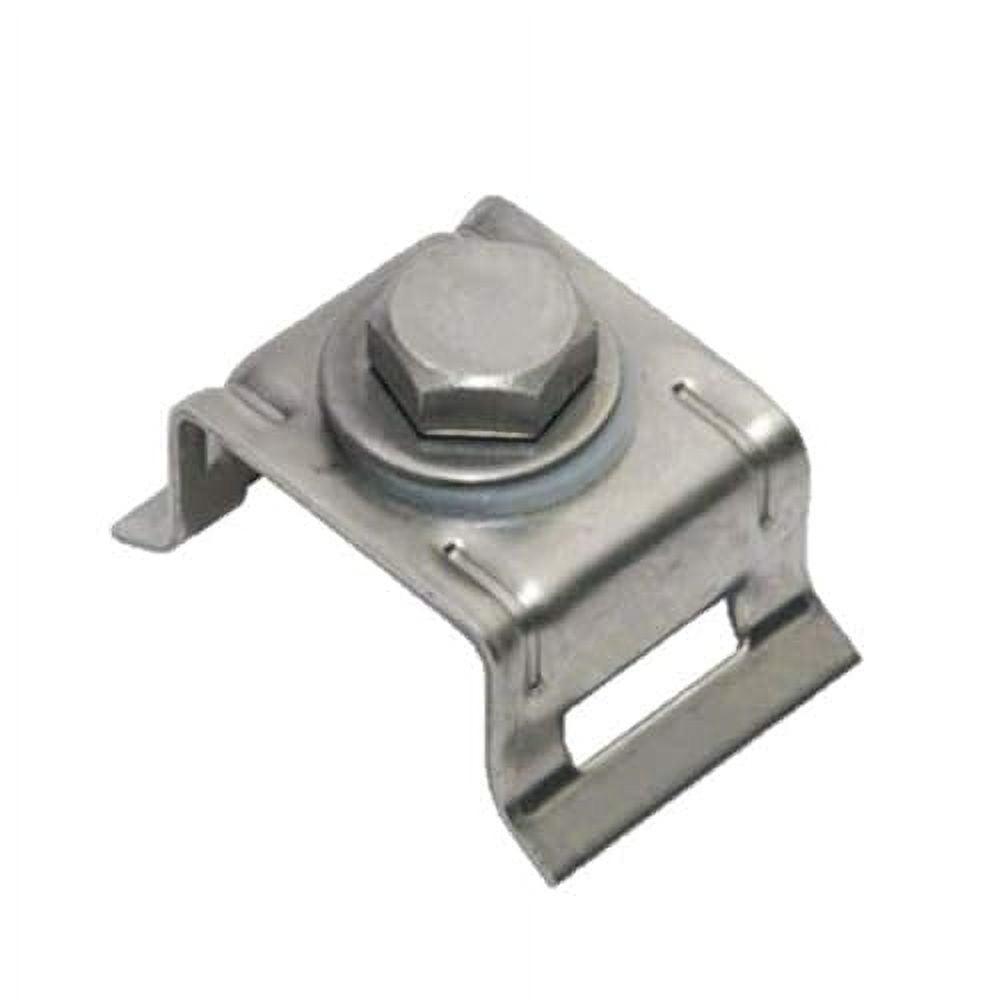 CNQLIS 304 Stainless Steel 3/4" Flared Leg Bracket With Bolt & Nylon Washer - 25 Pack For Mounting Signs, Cameras, Solar Panels