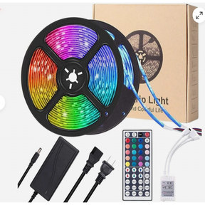 USA 32ft LED Strip Lights Remote Control Bedroom for Indoor