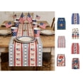 thumbnail image 1 of USA 4Th of July Patriotic Table Runner, 13x72 Inch America Red White Blue Decorative Table Linen for Memorial Day Independence Day Kitchen Dining Table Party Decor(A), 1 of 7
