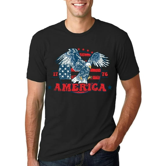 USA 4th of July Shirts for Men American Flag Short Sleeve Patriotic Independence Day Tee Top