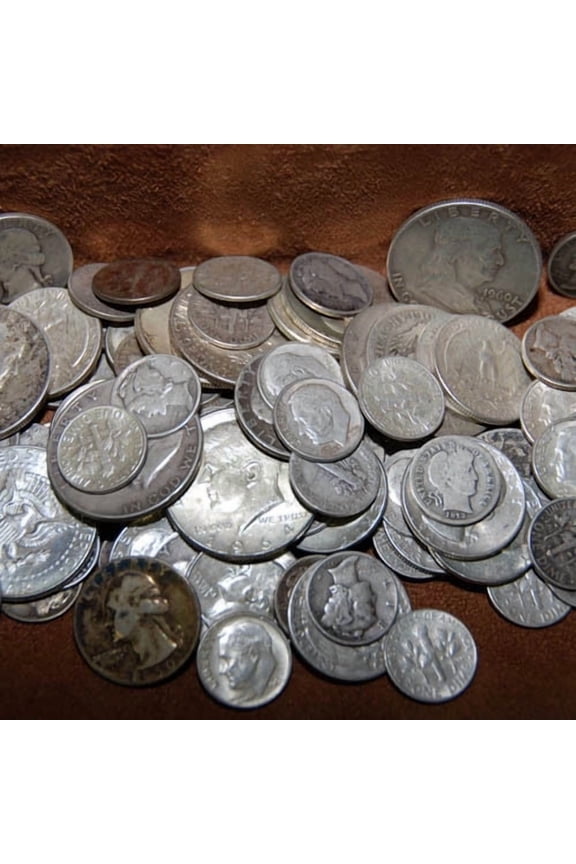 USA 90% Silver $3 Face Coin Lot - Mixed Dimes Halves and Quarters United States