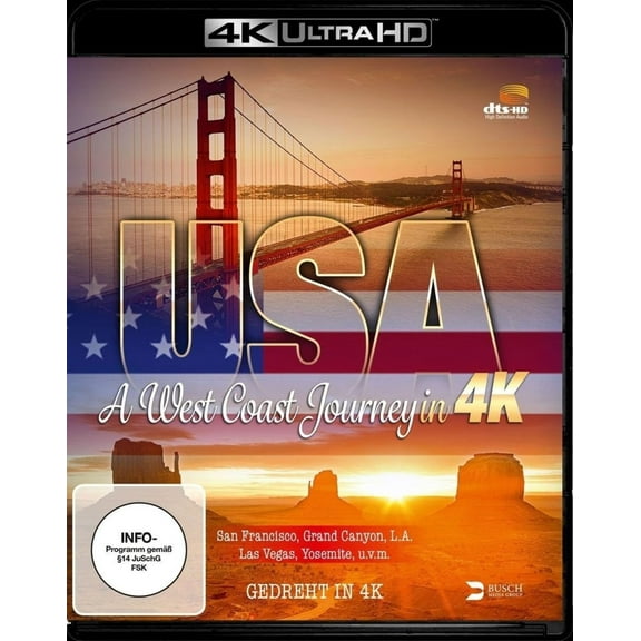USA - A West Coast Journey in 4K (4K Ultra-HD Blu-ray) (4K Ultra HD) Diverse