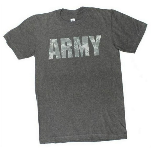 USA ARMY Logo T-Shirt Camouflage Tee Military Branch America Soldier Camo (M)