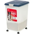 thumbnail image 1 of USA Airtight Dog Food Storage Container with 2-Cup Scoop and Slow Feeder Bowl Combo, Up to 30 lbs Pet Food Bin with Attachable Wheels, Anti-Slip Short Snouted Bowl, Easy to Clean, BPA Free,, 1 of 8