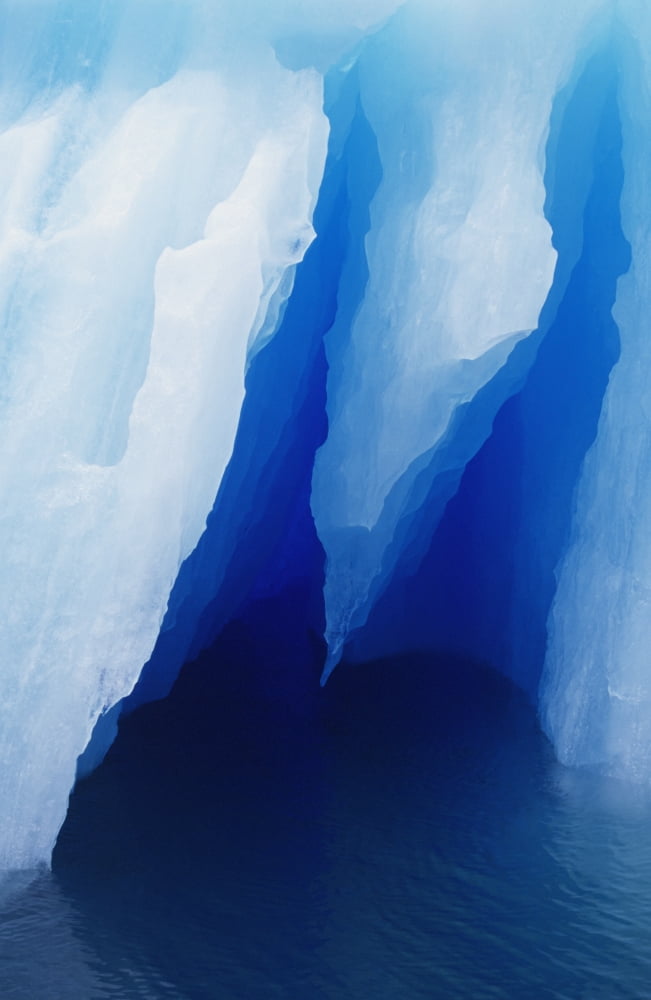 USA Alaska Iceberg detail Tracy Arm-Fords Terror Wilderness Canvas Art - John Hyde Design Pics (12 x 19)