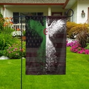 USA Algeria Friendship Forever 4th of July Patriotic Algerian Garden Flag, Double-Sided Outdoor Yard Decor 11.5 x 17.5 Inch