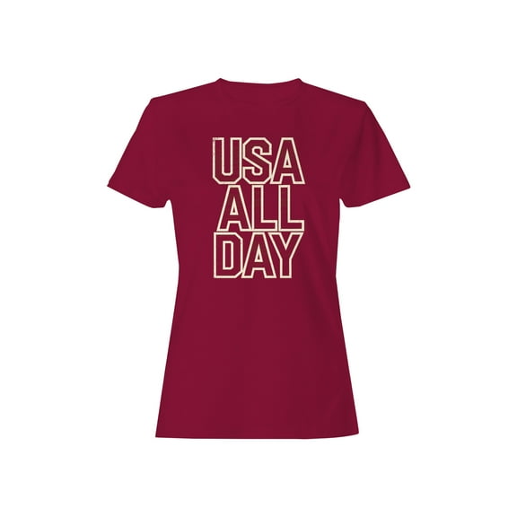USA All Day Graphic Women's T-shirt