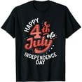 thumbnail image 1 of USA America Happy 4th July of Independence T-Shirt, 1 of 3