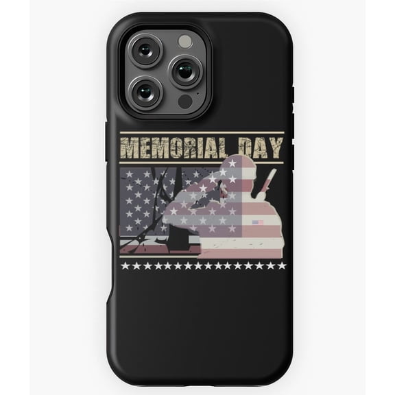 USA America Memorial Day Honor Phone Case for iPhone 16 15 14 13 12 11 Pro Max