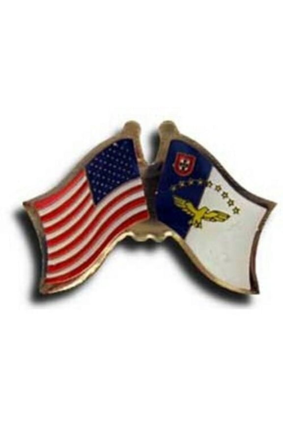 USA American Azores Country Friendship Flag Bike Motorcycle Hat Cap lapel Pin
