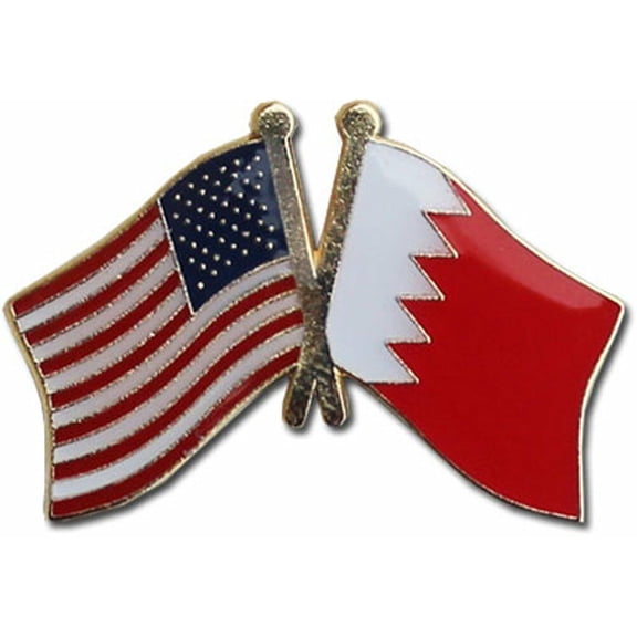 USA American Bahrain Country Friendship Flag Bike Motorcycle Hat Cap lapel Pin