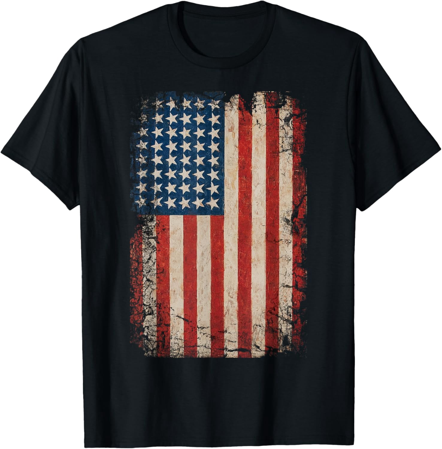 Baddery US Armee Shirt Herren – Army Skull Design, Stars And Stripes, 100% Baumwolle, Größen S-6XL